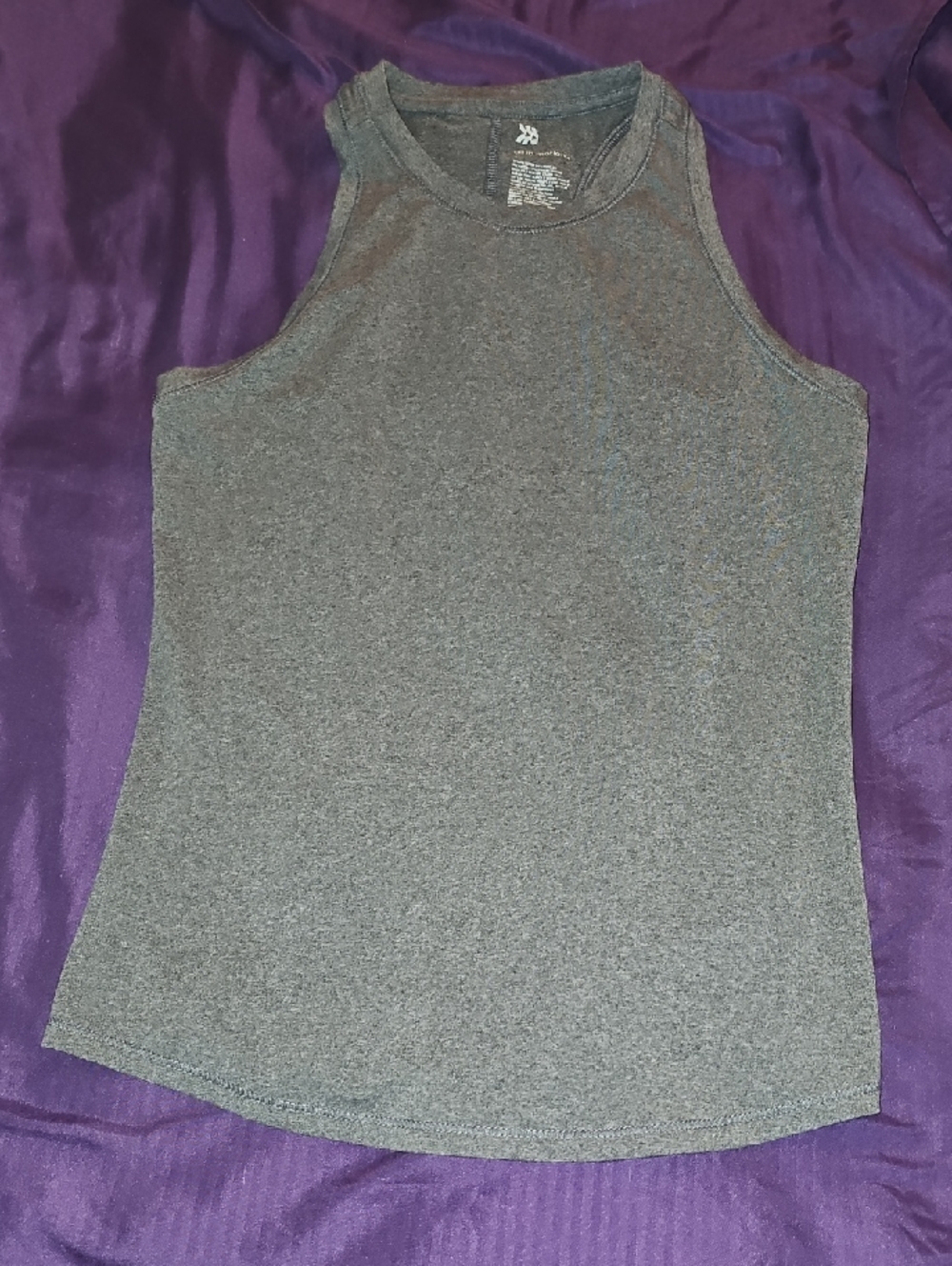 all in motion Gray Heather Racerback Tank